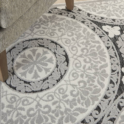 Nourison Calobra Grey 40 X 60 Area Rug 805-140906 Image 4