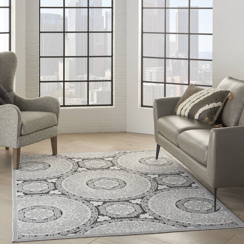 Nourison Calobra Grey 40 X 60 Area Rug 805-140906 Image 5