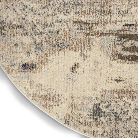 Nourison Celestial Beige Round 40 X 40 Area Rug 805-140934 Image 5
