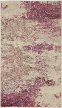 Nourison Celestial Beige Rectangle 2x4 ft Polypropylene Carpet 140945