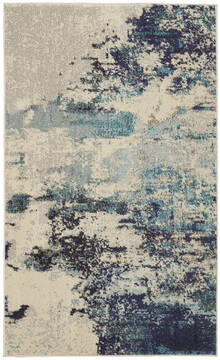 Nourison Celestial Beige Rectangle 3x5 ft Polypropylene Carpet 140956