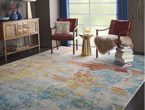 Nourison Celestial Multicolor 70 X 100 Area Rug 805-140959 Image 4