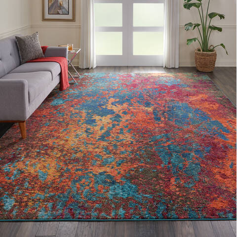 Nourison Celestial Blue 100 X 140 Area Rug 805-140961 Image 3