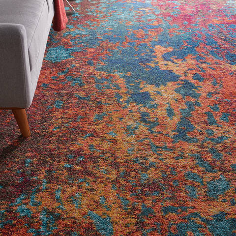 Nourison Celestial Blue 100 X 140 Area Rug 805-140961 Image 4
