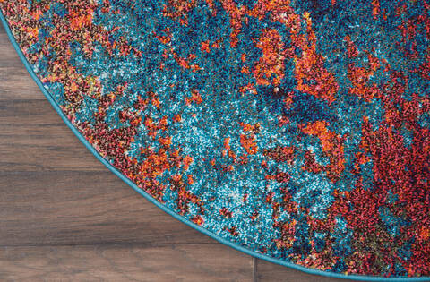 Nourison Celestial Blue Round 40 X 40 Area Rug 805-140964 Image 1