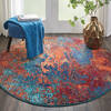 Nourison Celestial Blue Round 40 X 40 Area Rug 805-140964 Thumb 3