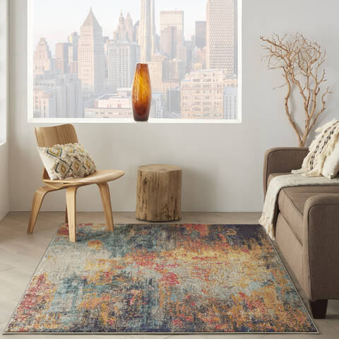 Nourison Celestial Multicolor 53 X 73 Area Rug 805-140971 Image 3