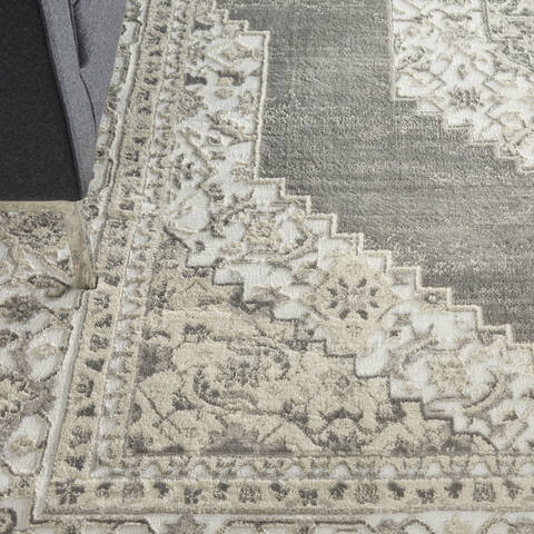 Nourison Cyrus Grey 710 X 910 Area Rug 805-141058 Image 4