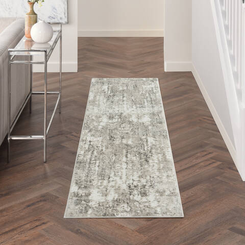 Nourison Cyrus Grey Runner 22 X 76 Area Rug 805-141065 Image 3