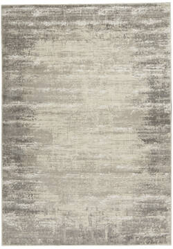 Nourison Cyrus Grey Rectangle 5x7 ft Polypropylene Carpet 141072