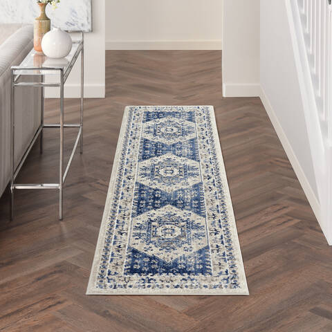 Nourison Cyrus Beige Runner 22 X 76 Area Rug 805-141080 Image 3
