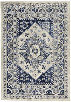 Nourison Cyrus Beige Rectangle 5x7 ft Polypropylene Carpet 141081