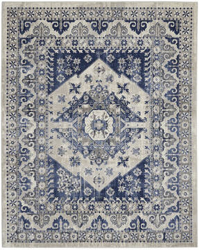 Nourison Cyrus Beige Rectangle 8x10 ft Polypropylene Carpet 141082