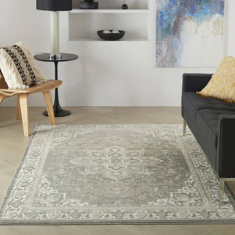 Nourison Cyrus Grey 53 X 73 Area Rug 805-141084 Image 3