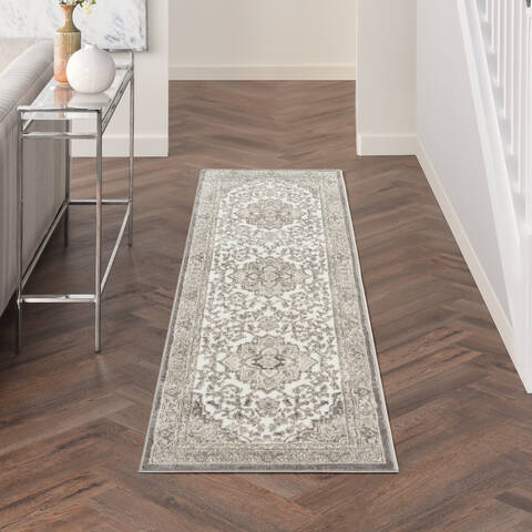 Nourison Cyrus Beige Runner 22 X 76 Area Rug 805-141086 Image 3