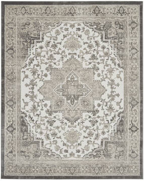 Nourison Cyrus Beige Rectangle 8x10 ft Polypropylene Carpet 141088