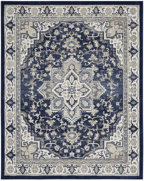 Nourison Cyrus Blue 7'10" X 9'10" Area Rug  805-141094