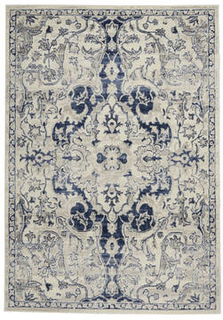 Nourison Cyrus Beige Rectangle 5x7 ft Polypropylene Carpet 141096