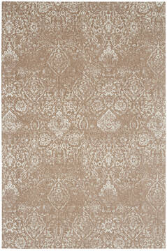Nourison Damask Beige Rectangle 6x9 ft Polyester Carpet 141105