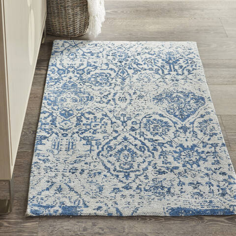 Nourison Damask Blue 23 X 39 Area Rug 805-141108 Image 3