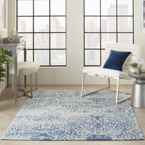 Nourison Damask Blue 50 X 70 Area Rug 805-141111 Image 3