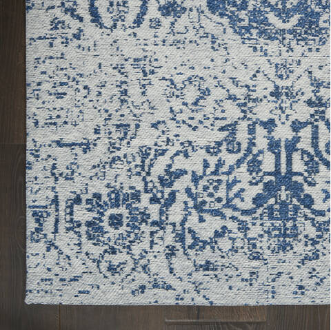 Nourison Damask Blue 60 X 90 Area Rug  805-141112 Image 1