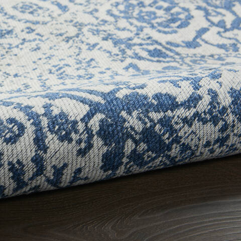 Nourison Damask Blue 60 X 90 Area Rug  805-141112 Image 2