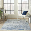 Nourison Damask Blue 60 X 90 Area Rug  805-141112 Thumb 3