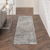 Nourison Damask Grey Runner 23 X 76 Area Rug 805-141116 Thumb 3