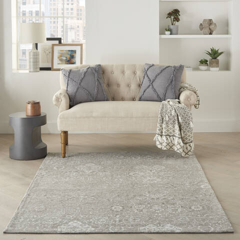 Nourison Damask Grey 50 X 70 Area Rug 805-141126 Image 3