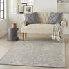 Nourison Damask Grey 50 X 70 Area Rug  805-141126 Thumb 5