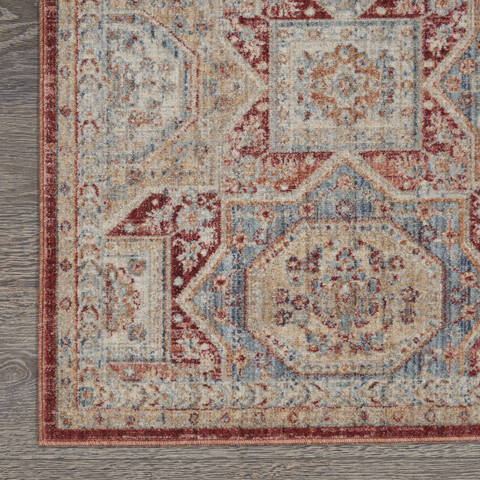 Nourison Enchanting Home Blue Runner 27 X 100 Area Rug 805-141146 Image 1