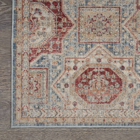 Nourison Enchanting Home Blue Runner 27 X 100 Area Rug 805-141152 Image 1