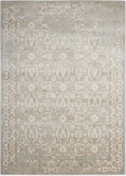 Nourison Euphoria Grey Rectangle 9x12 ft Polypropylene Carpet 141179