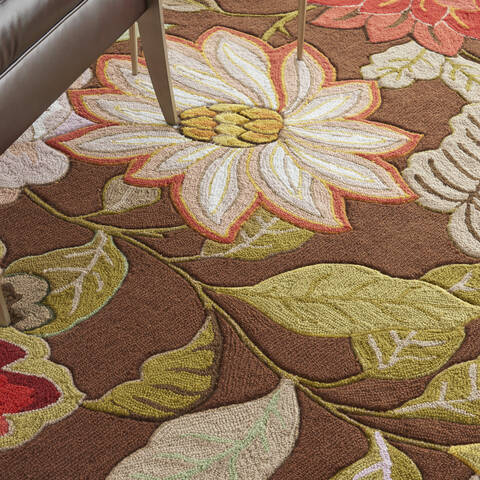Nourison Fantasy Brown Round 56 X 56 Area Rug 805-141181 Image 4