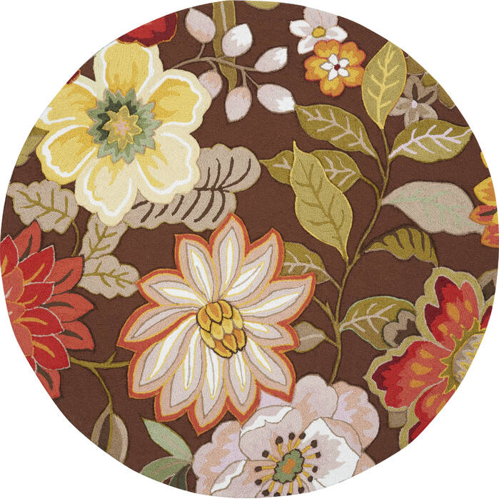 Nourison Fantasy Brown Round 56 X 56 Area Rug 805-141181 Image 0