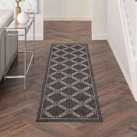 Nourison Garden Party Grey Runner 22 X 76 Area Rug 805-141184 Image 3