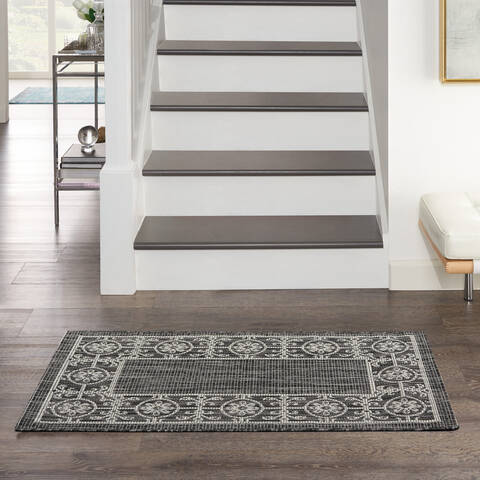 Nourison Garden Party Grey 22 X 39 Area Rug 805-141190 Image 3
