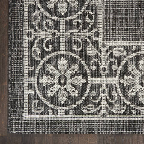Nourison Garden Party Grey Runner 22 X 76 Area Rug 805-141191 Image 1