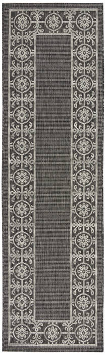 Nourison Garden Party Grey Runner 22 X 76 Area Rug 805-141191 Image 0