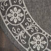Nourison Garden Party Grey Round 53 X 53 Area Rug 805-141192 Thumb 1