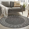Nourison Garden Party Grey Round 53 X 53 Area Rug 805-141192 Thumb 3