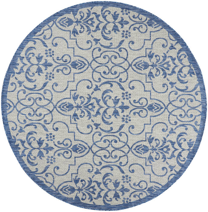Nourison Garden Party Beige Round 710 X 710 Area Rug 805-141209 Image 0