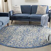 Nourison Garden Party Beige Round 710 X 710 Area Rug 805-141209 Thumb 3