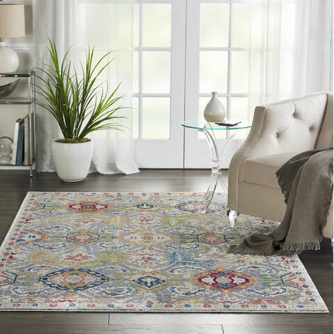 Nourison Global Vintage Grey 53 X 76 Area Rug 805-141215 Image 3