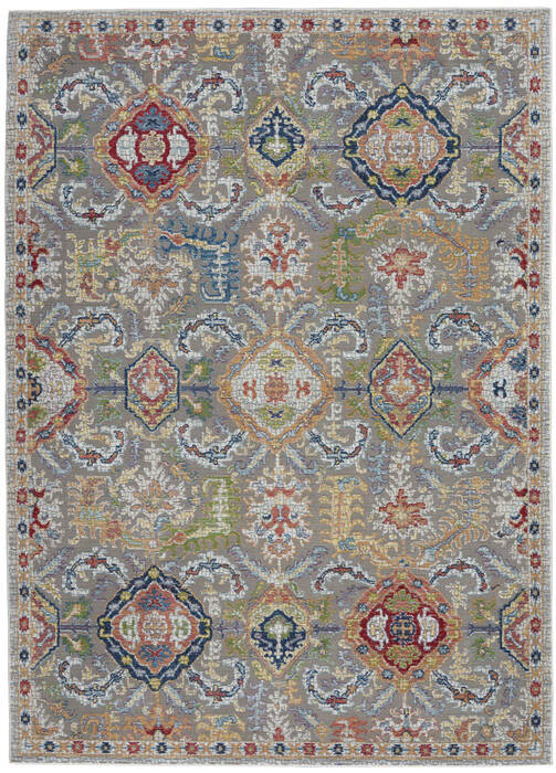 Nourison Global Vintage Grey 53 X 76 Area Rug 805-141215 Image 0