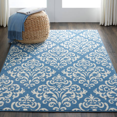 Nourison Grafix Blue 39 X 59 Area Rug 805-141222 Image 3