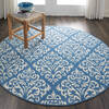 Nourison Grafix Blue Round 53 X 53 Area Rug  805-141223 Thumb 3