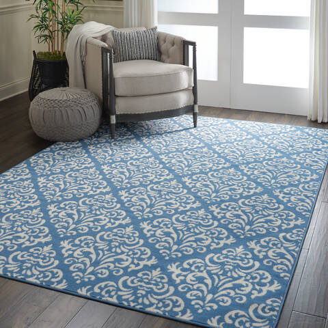 Nourison Grafix Blue 60 X 90 Area Rug 805-141224 Image 5