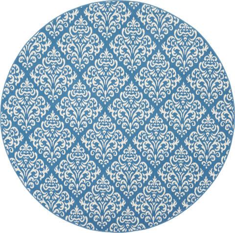 Nourison Grafix Blue Round 80 X 80 Area Rug 805-141225 Image 0